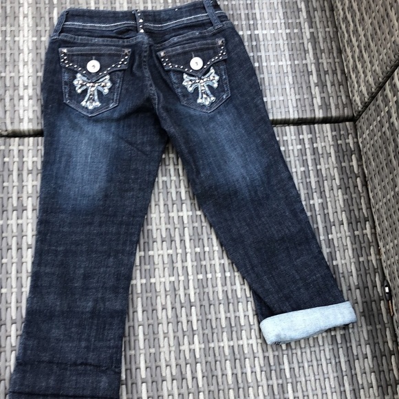 Grace in LA embellished crop jean size 3 - Picture 1 of 6